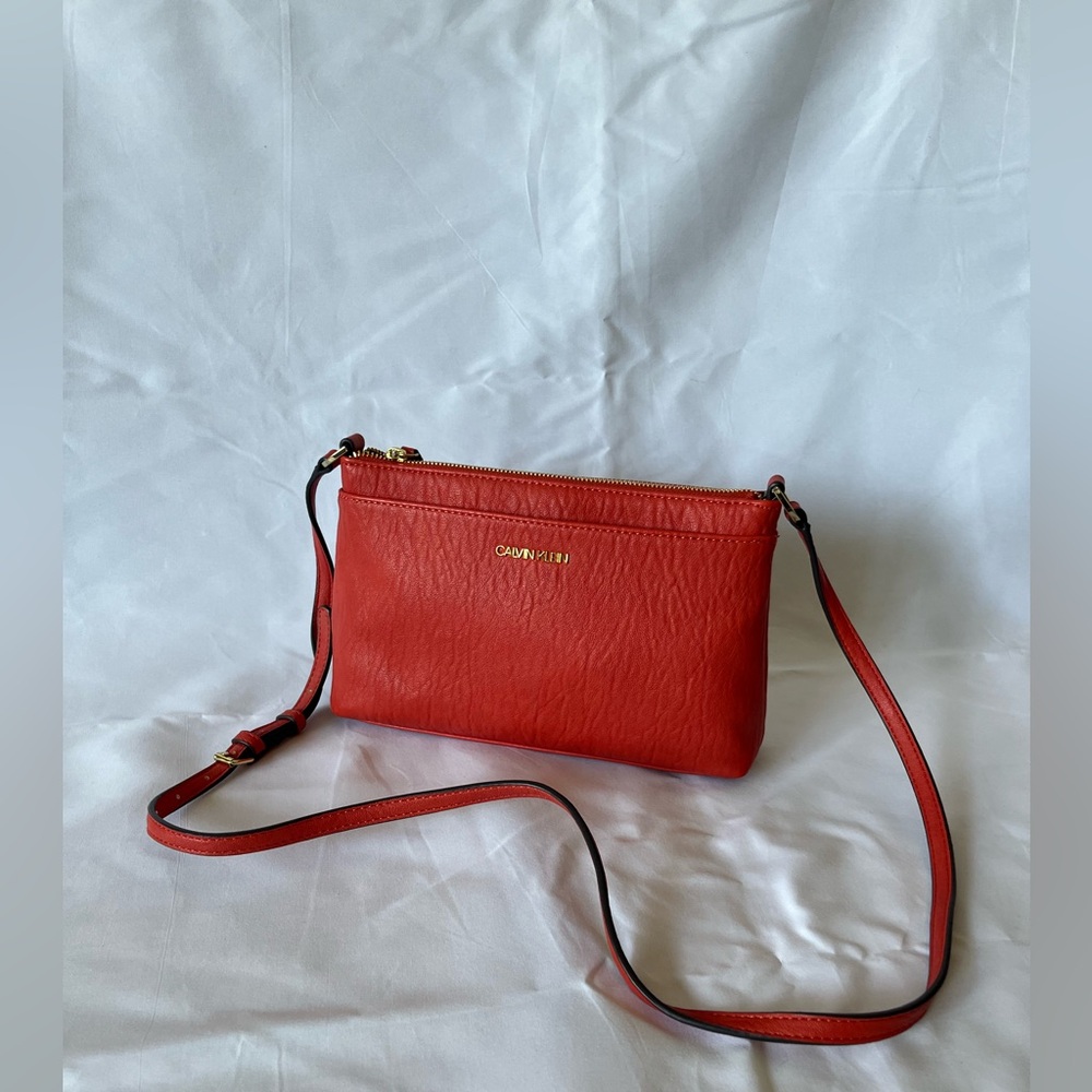 Calvin Klein Red/Orange Crossbody Bag